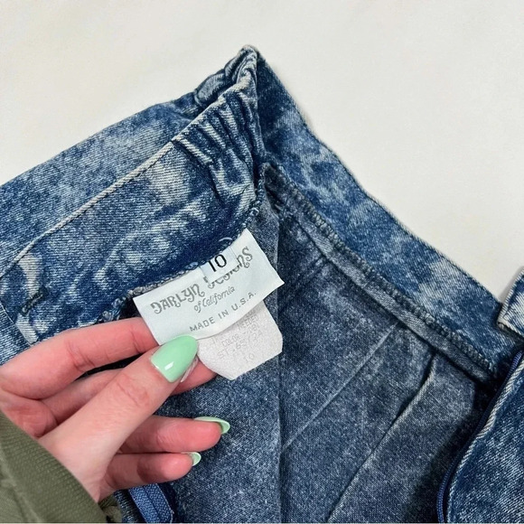 Vintage 90’s Pleated Denim Mini Skirt - Picture 8 of 9